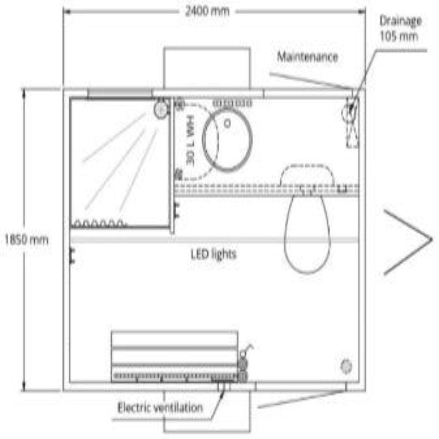 mobile portable bathroom hire specification