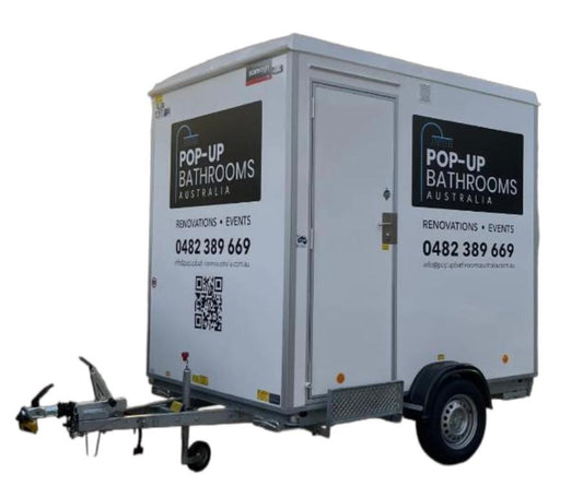 mobile portable bathroom hire exterior